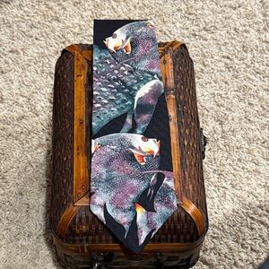Endangered Species Fish Patterned Tie